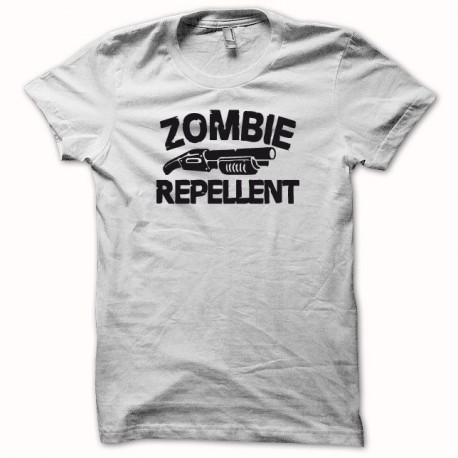 Tee shirt army Zombie replicant repellent fusil à pompe blanc
