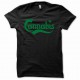 Tee shirt cannabis canabis vert/noir