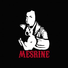 Tee shirt Jacques René Mesrine blanc/noir