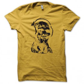 Tee shirt dj zombi jaune/noir