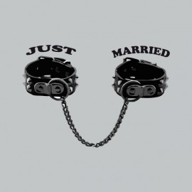 Tee shirt mariage just married gris
