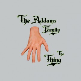 Tee shirt La famille Addams la Chose gris