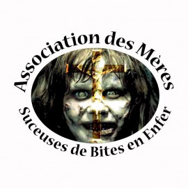 Tee shirt parodie L'exorciste Association des Mères suceuses de Bites en Enfer blanc