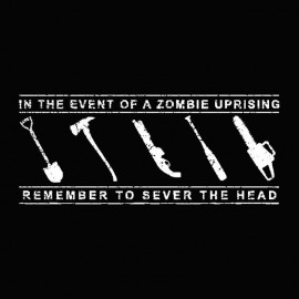 Tee shirt zombie killer toolkit noir