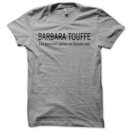 Tee shirt  Les Nuls Barbara Touffe gris