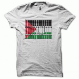 Tee shirt free palestine blanc
