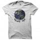 Tee shirt écologie Planète Terre Save Me blanc