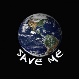 Tee shirt écologie Planète Terre Save Me noir