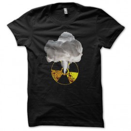 Tee shirt radiation explosion nucléaire noir