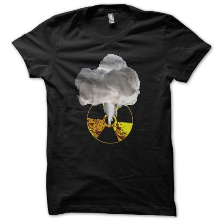 Tee shirt radiation explosion nucléaire noir