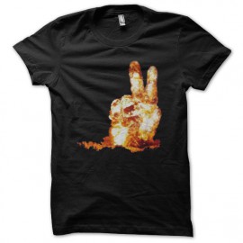 Tee shirt explosion atomique cool  noir