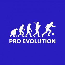 Tee shirt Pro Evolution blanc/bleu royal
