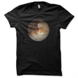 Tee shirt astronomie Planète Pluton noir