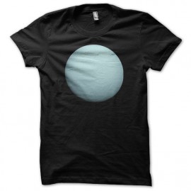 Tee shirt astronomie Planète Uranus noir