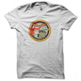Tee shirt Fender vintage collector Blanc mixtes tous ages