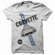 Tee shirt corvette by chevrolet vintage rare blanc