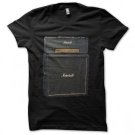 Tee shirt Marshall ampli vintage noir