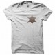 Tee shirt étoile de sheriff  blanc
