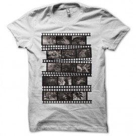 Tee shirt Gore movies B&W film strip blanc