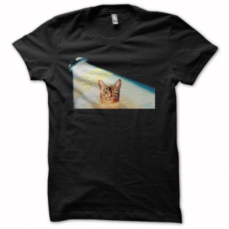 Tee shirt  the cat from outer space noir
