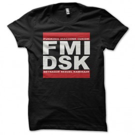 Tee shirt DSK parodie Run DMC noir