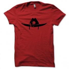 Tee shirt The Walking Dead Rick Grimes grungy hat rouge