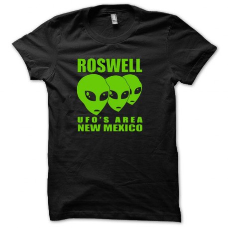 Tee shirt U.F.O Roswell vert/noir
