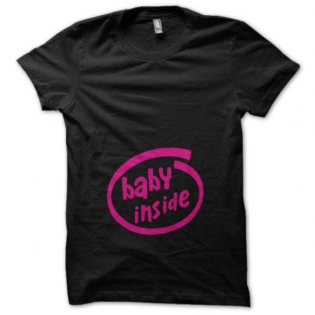 Tee shirt Baby inside parodie Intel noir