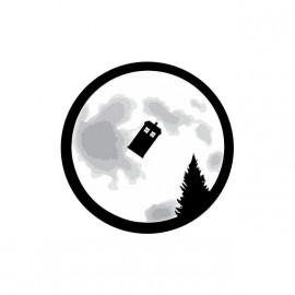 Tee shirt E.T. parodie cabine téléphonique blanc