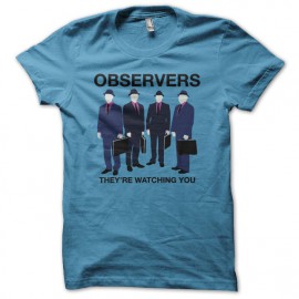 Tee shirt Observers parodie Fringe bleu turquoise