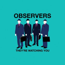 Tee shirt Observers parodie Fringe bleu turquoise