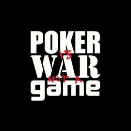 Tee shirt Poker is War not a Game noir