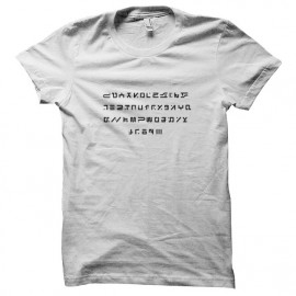 Tee shirt série V les visiteurs alphabet noir/blanc