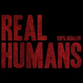 Tee shirt série tv real humans 100% humain rouge/noir