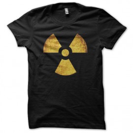Tee shirt nucléaire symbole grungy noir