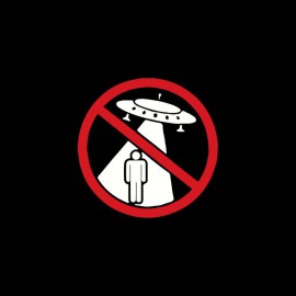 Tee shirt OVNI abduction interdite noir