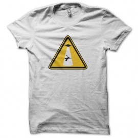 Tee shirt Abduction Warning blanc
