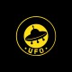 Tee shirt OVNI UFO label noir