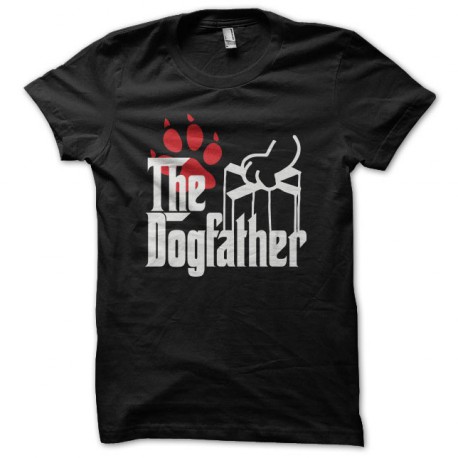Tee shirt Dogfather parodie Godfather noir