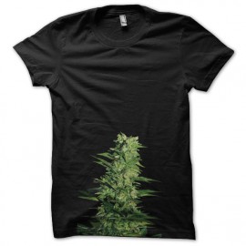 Tee shirt plant de cannabis noir