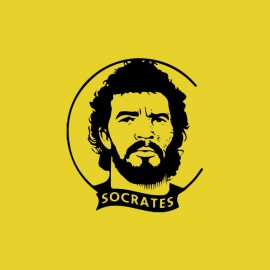 Tee shirt Socrates hommage jaune
