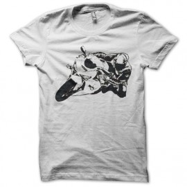 T shirt Moto sport white