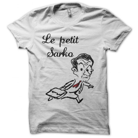 Tee shirt Le petit nicolas parodie Sarkozy blanc
