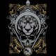 T shirt Tattoo lion & skull black