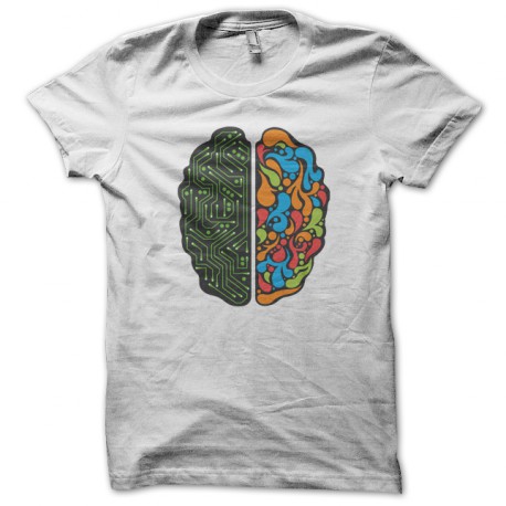 T shirt Brain White