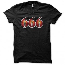 Tee shirt 666 artwork noir