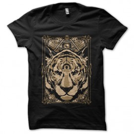 T shirt Taatoo Lion hart black