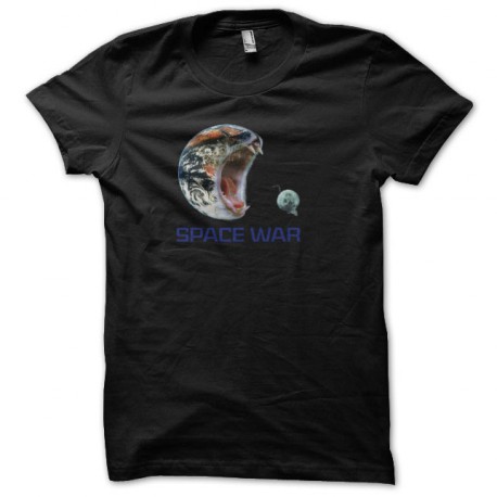 Tee shirt space war chats noir