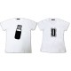 Tee Shirt pour couple USB connexion mâle femelle - Pack homme et femme Blanc