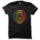 Tee shirt Rasta Lion tatoo tribal noir